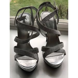 Strappy, Sparkly high heels